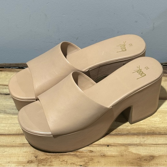 *NEW* BEEK Prinia Platform Heeled Sandals – Eggshell Size 10 – Leather A46 - Picture 6 of 15